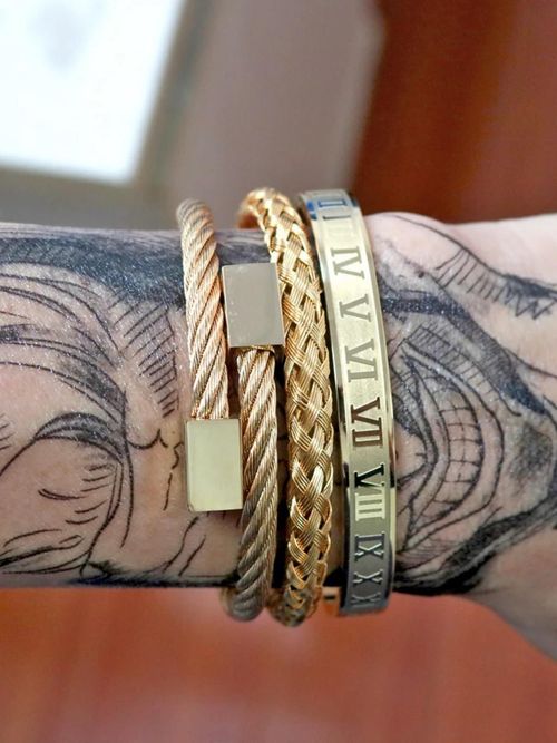 Fashionable Criss Cross Design Bangle for Women & Men, Couple Things, Stainless Steel Jewelry for Party, Daily Clothing Decor, Trendy All-match & Exquisite Jewelry for Birthday Gift, Trendy Stack Bangle, Bracelets Jewelry, High Quality Bracelet