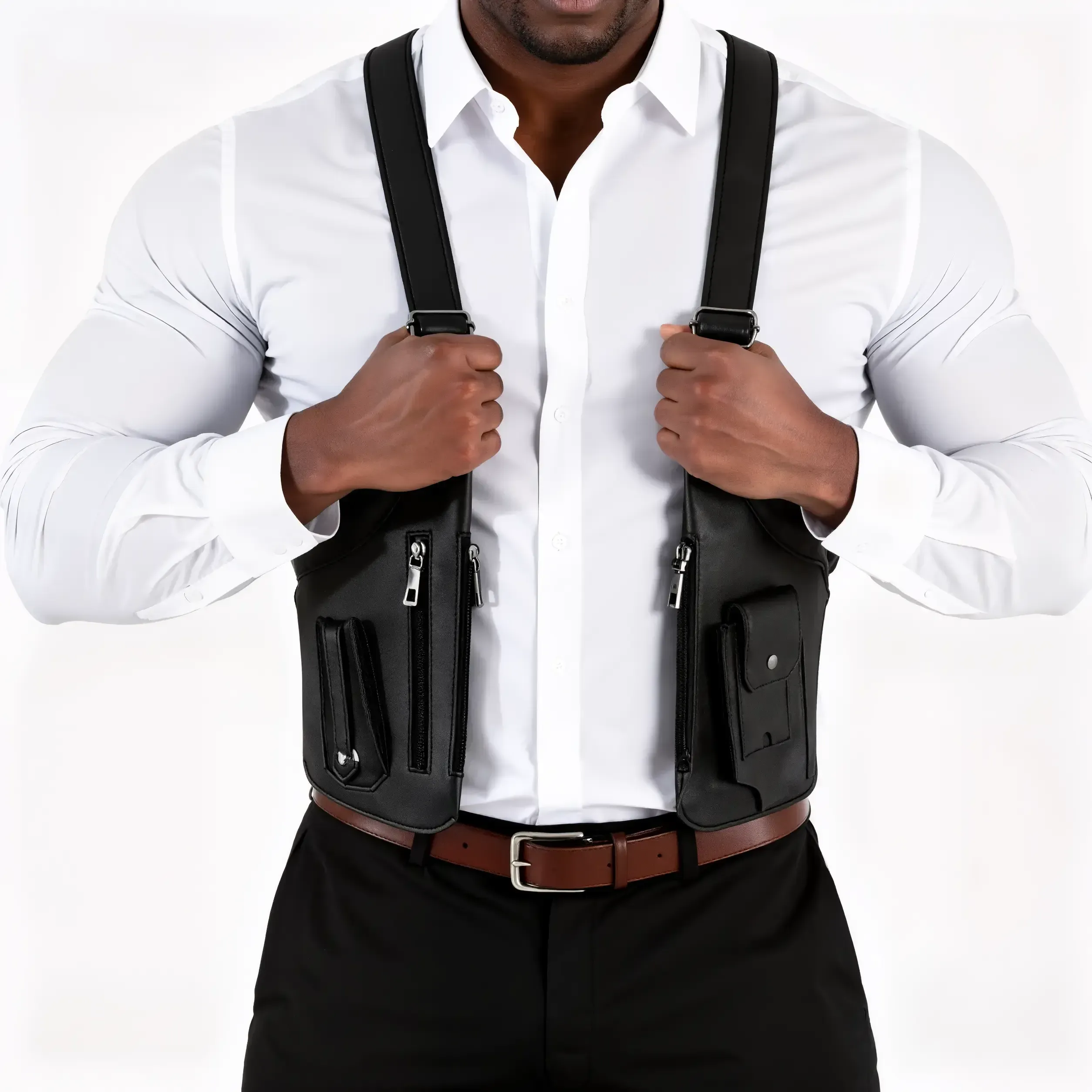 WUBYHIT Adjustable Underarm Shoulder Bag for Men and Women- Anti-theft Hidden Storage for Cell Phones and Other Hunting and Outdoor Gear, High-Quality Faux Leather  PU Leather,Christmas first choice, best holiday gift outdoorfun Wing Bag