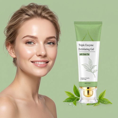 Green Tea Exfoliating Gel – Gentle Face & Body Scrub, Dead Skin Remover, Pore Purifying, Blackhead Control, Brightening & Hydrating, All-Skin-Type Daily Cleanser 100ml
