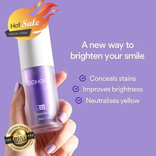 🔥Limited Time Discount🔥Teeth Colour Corrector Serum – Correction of Yellow Teeth