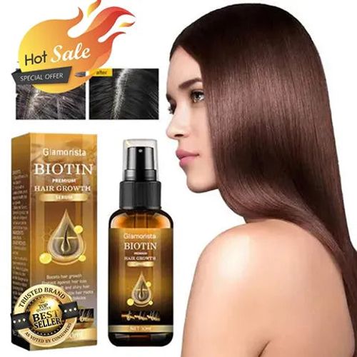 (🔥Hot Sale) Glamorista Biotin Premium Hair Growth Serum – The Ultimate “Cure” For Hair Loss