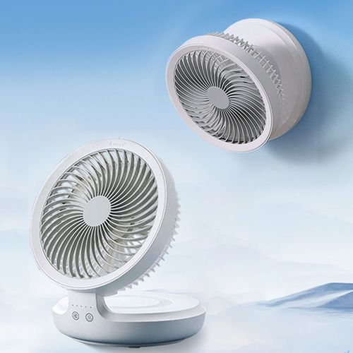 Portable USB Rechargeable LED Desk Lamp Fan Foldable Desk Fan Rechargeable Electric Wall Fan