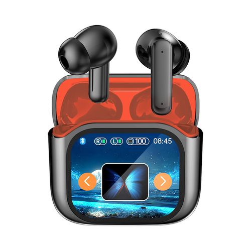 Full-Color Touchscreen Bluetooth Earbuds BY16: In-Ear ANC+ENC Noise-Canceling Earbuds with AI Translation Function
