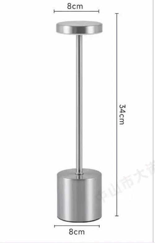 Wholesale Classic Metal LED Table Lamp with Touch Sensor Rechargeable 3 Ambient Colors Night Light for Room Decor