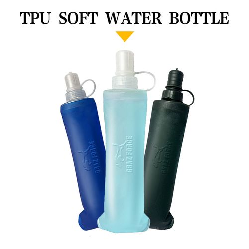 TPU Soft Foldable Kettle, Portable Water Bottle for Outdoor Sports, with Handle for Easy Grip