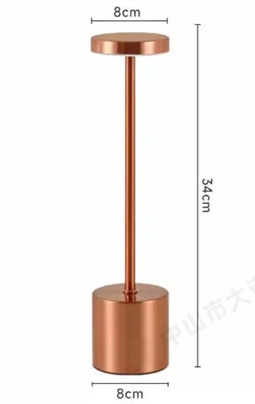 Wholesale Classic Metal LED Table Lamp with Touch Sensor Rechargeable 3 Ambient Colors Night Light for Room Decor