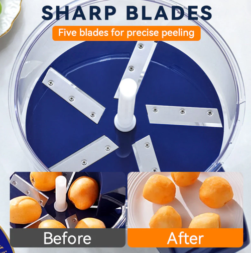 Transparent Electric Fruit and Vegetable Peeler