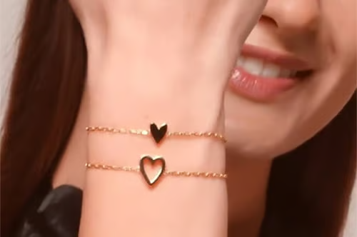 Adjustable Love Friendship Two Bracelet Pack（Gold）