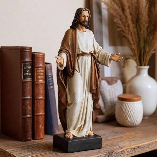 12-inch hand-painted Jesus Christ statue for home decoration