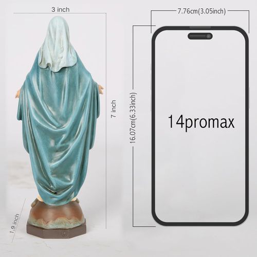 7 Inch Our Lady of Grace Resin Statue