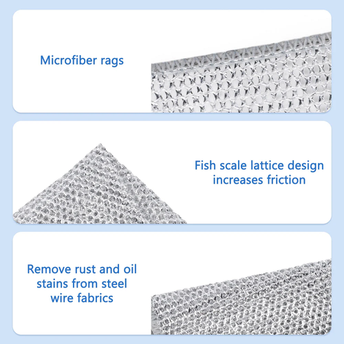 Experience a Sparkling Kitchen with Our Silver Mesh Dishcloths