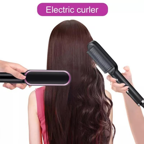 Hot Sale🔥50% Off - Hair Straightener Brush（Black）