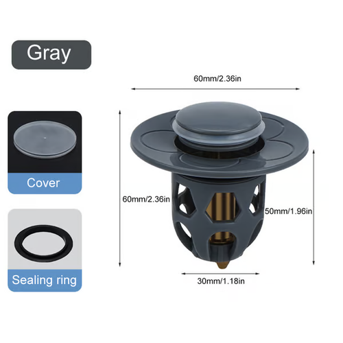 Universal Washbasin Water Head Leak-proof Plug（Grey）