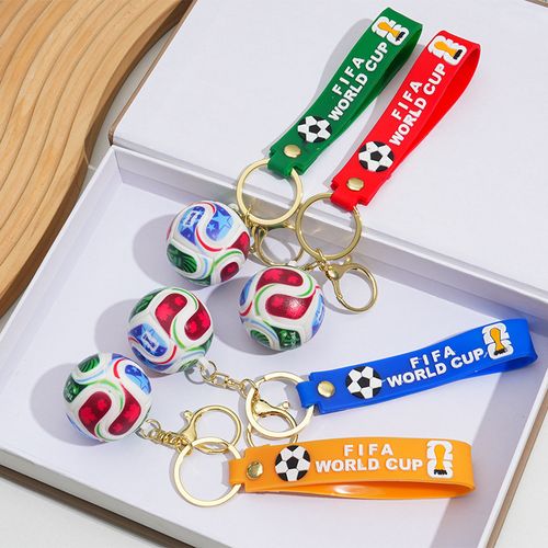 2026 USA-Canadian Cup Keychain, Fan Merchandise, Souvenir, Soccer Ball Pendant, Creative Cartoon Gift
