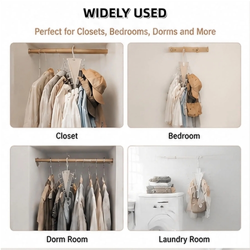 12-Hook Rotating Closet Organizer Hanger(2pcs)