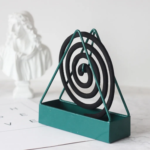 Portable Mosquito Coil Holder Incense Burner Holder Triangular Fireproof Iron