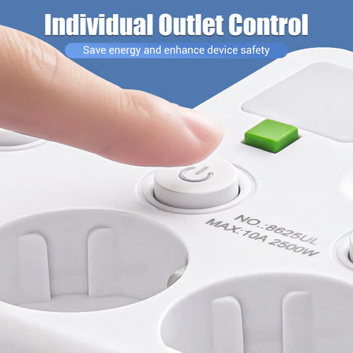 Multi-Port EU Plug Outlet Expander
