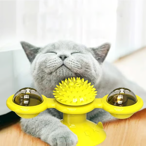 Interactive Windmill Cat Toys（YELLOW）
