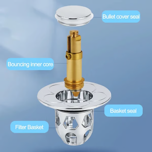 Universal Washbasin Water Head Leak-proof Plug（Grey）