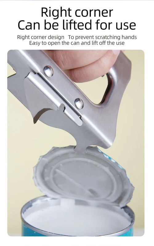 Manual Can Opener Stainlee Steel Heavy Duty Can Jar Beer Opener Household Kitchen Utensil Tools