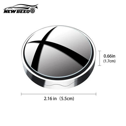 Car Blind Spot Mirror（1 PAIR）（Silver）