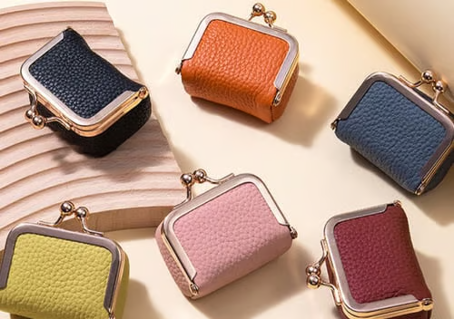 Genuine Leather Mini Jewelry Box(pink)