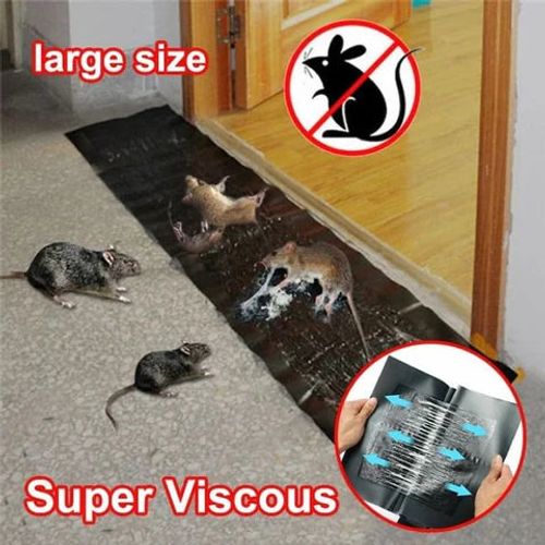 Giant Foldable Glue Trap for Mice & Rats（11 x 47 inches）