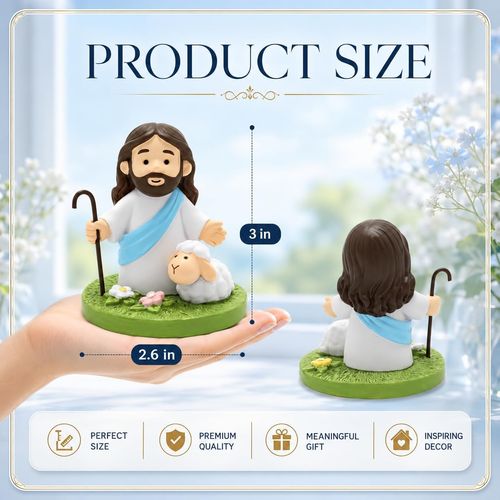 3-inch Good Shepherd statue
