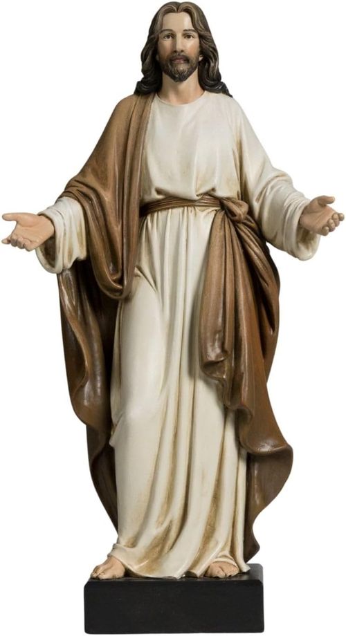12-inch hand-painted Jesus Christ statue for home decoration