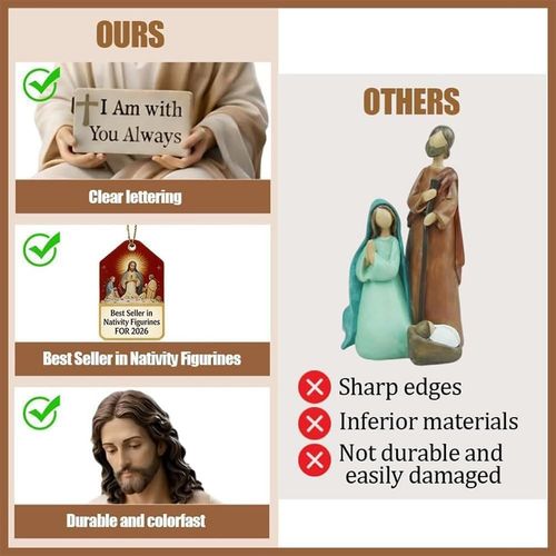 Miniature handmade seated Jesus statue gift