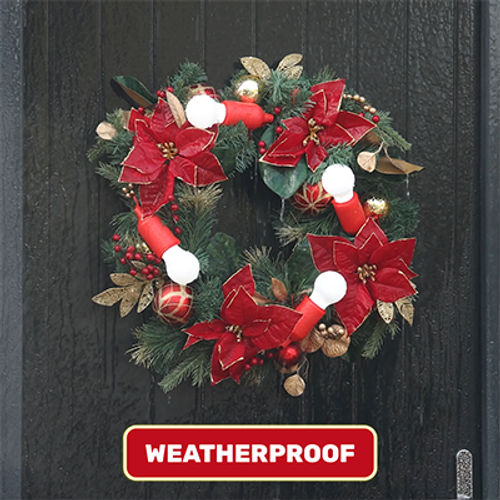 Super-Bright Next Generation LED Christmas Lights（One red and one green.）