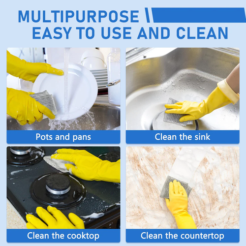 Experience a Sparkling Kitchen with Our Silver Mesh Dishcloths