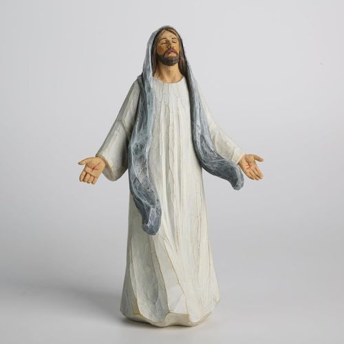 Statue of Jesus Christ with open arms—a religious gift suitable for the modern home