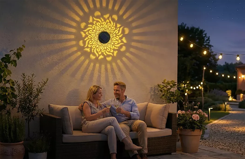 Solar-Powered Decor Projection Light