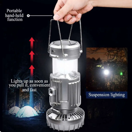 the Solar Lantern + Fan + Power Bank (All in one gadget)