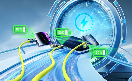 Liquid Silicone 4-in-1 Fast Charging Cable (Green, 1 pcs)