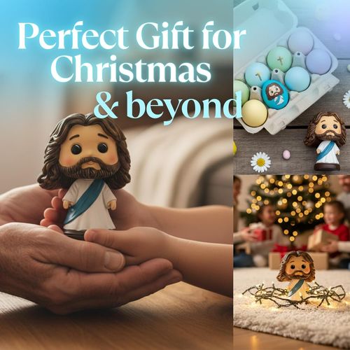 Jesus shook his head 3.5-inch (blue)