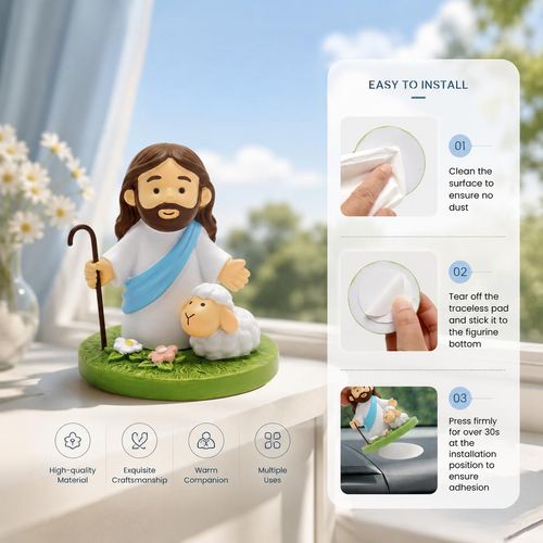 3-inch Good Shepherd statue