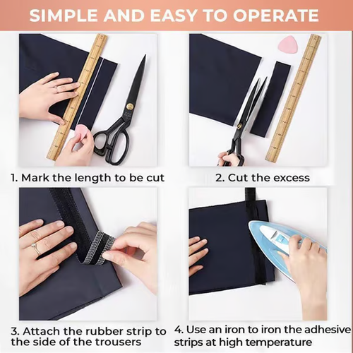 Pants Edge Shorten Self-Adhesive（black 5m）