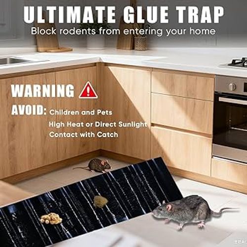 Giant Foldable Glue Trap for Mice & Rats（11 x 47 inches）