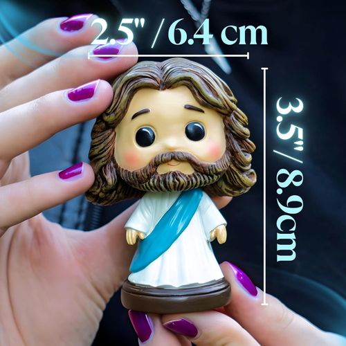 Jesus shook his head 3.5-inch (blue)
