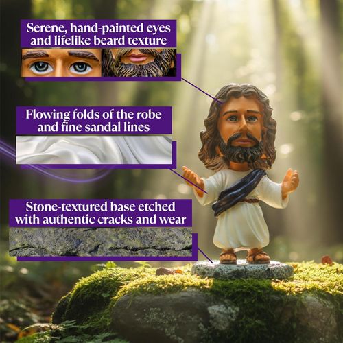 Jesus Bobblehead 4.3 inches (purple)