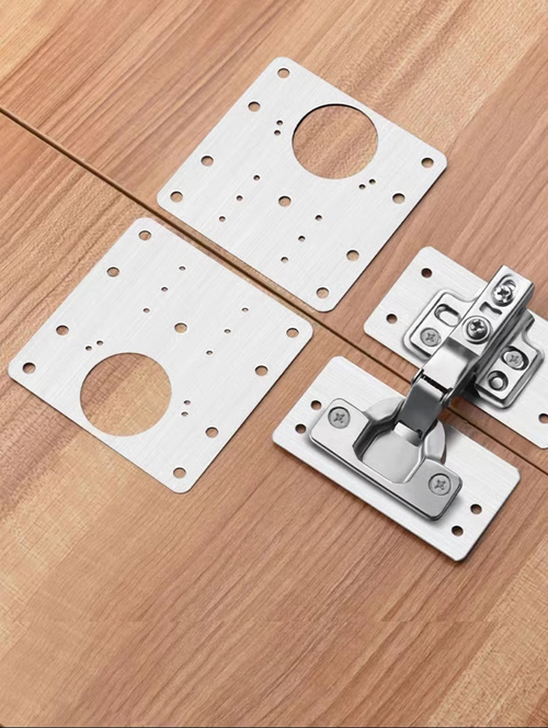 Cabinet Hinge Repair Plate with Screws（4 Sets）