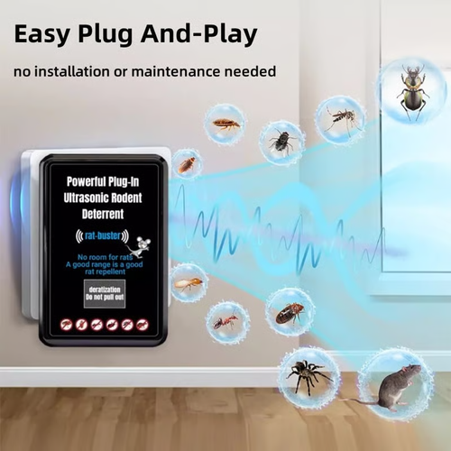 Powerful Plug-In Ultrasonic Rodent Deterrent