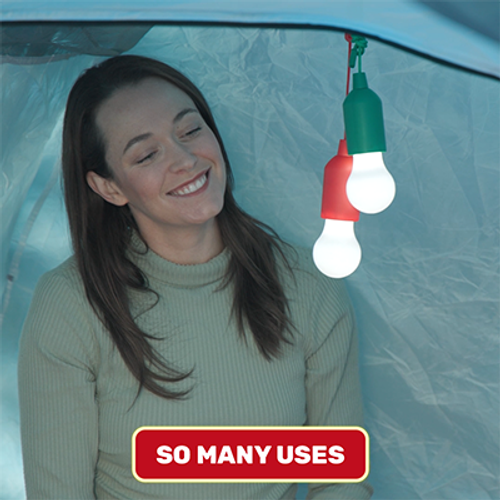 Super-Bright Next Generation LED Christmas Lights（One red and one green.）