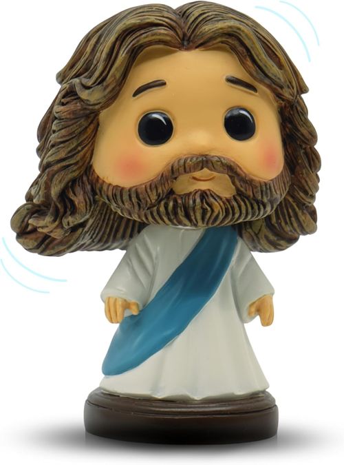 Jesus shook his head 3.5-inch (blue)