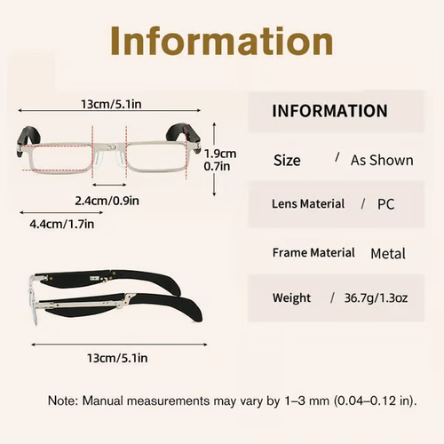 Foldable Anti-Blue Light Reading Glasses (With Free Case)