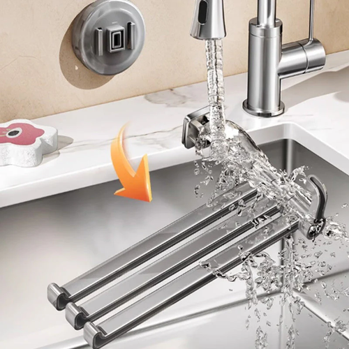 180° Rotating Suction Cup Towel Rack （Gray）