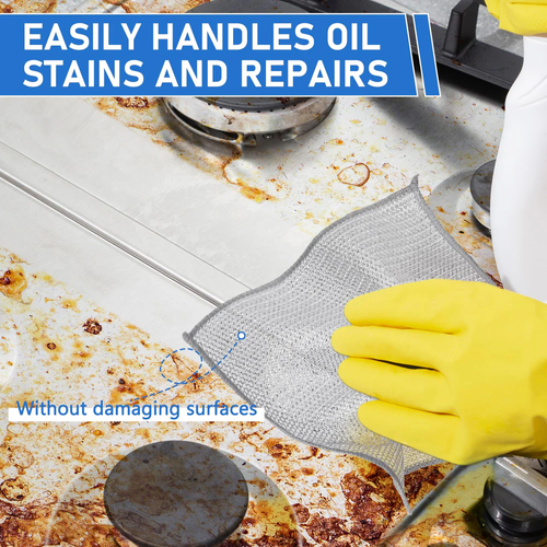 Experience a Sparkling Kitchen with Our Silver Mesh Dishcloths