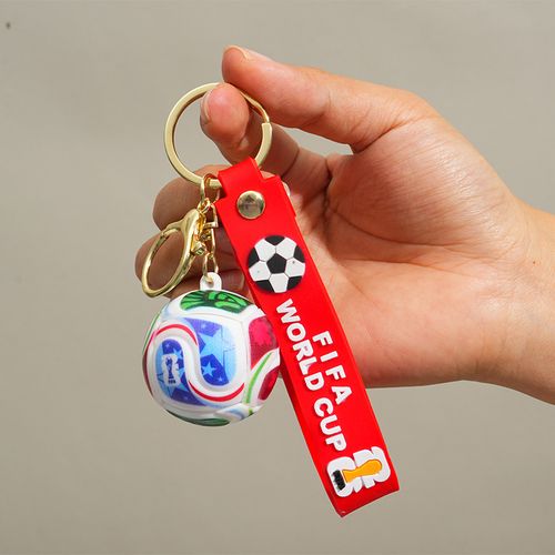 2026 USA-Canadian Cup Keychain, Fan Merchandise, Souvenir, Soccer Ball Pendant, Creative Cartoon Gift